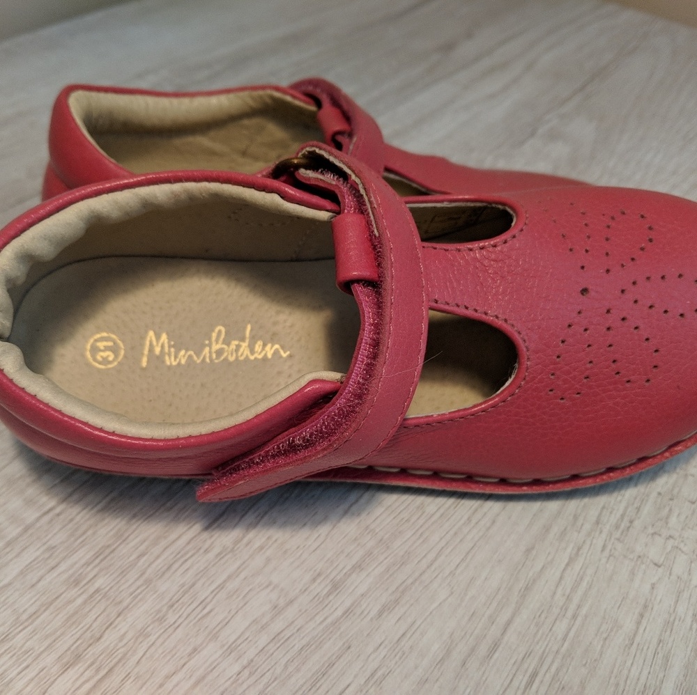 Mini Boden pink TBar shoes